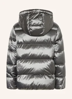 Daunenjacke mit abnehmbarer Kapuze