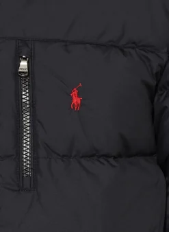 Daunenjacke mit abnehmbarer Kapuze