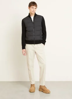 Daunenjacke TRICOT im Materialmix