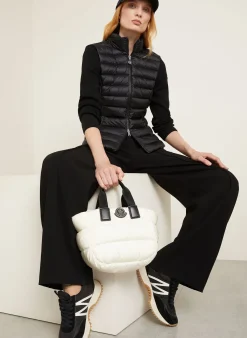 Daunenjacke TRICOT im Materialmix