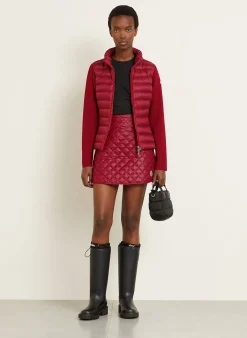 Daunenjacke TRICOT im Materialmix