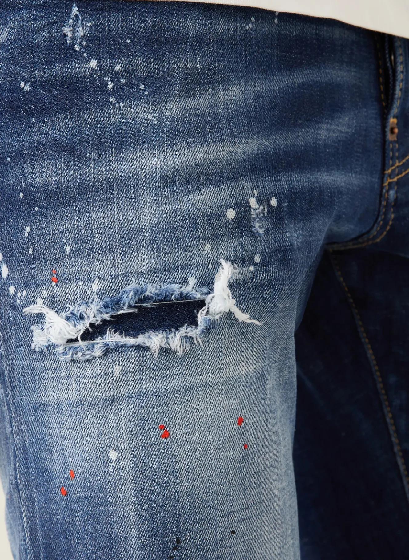 Destroyed Jeans Extra Slim Fit
