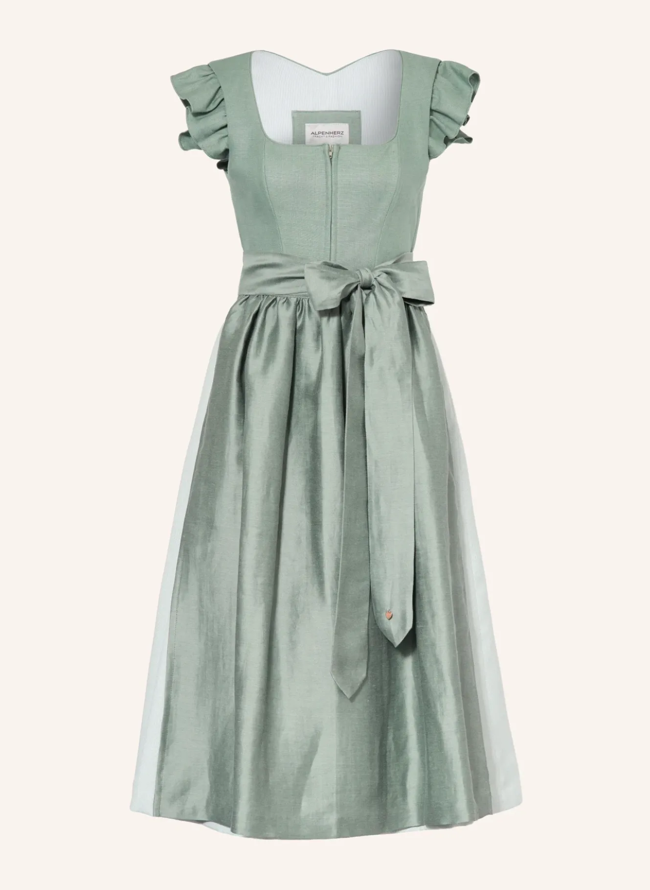 Dirndl MARIE mit Leinen und Rüschen