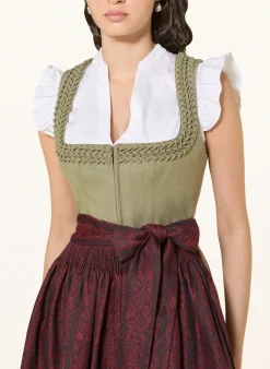 Dirndl VRENI im Materialmix mit Leinen