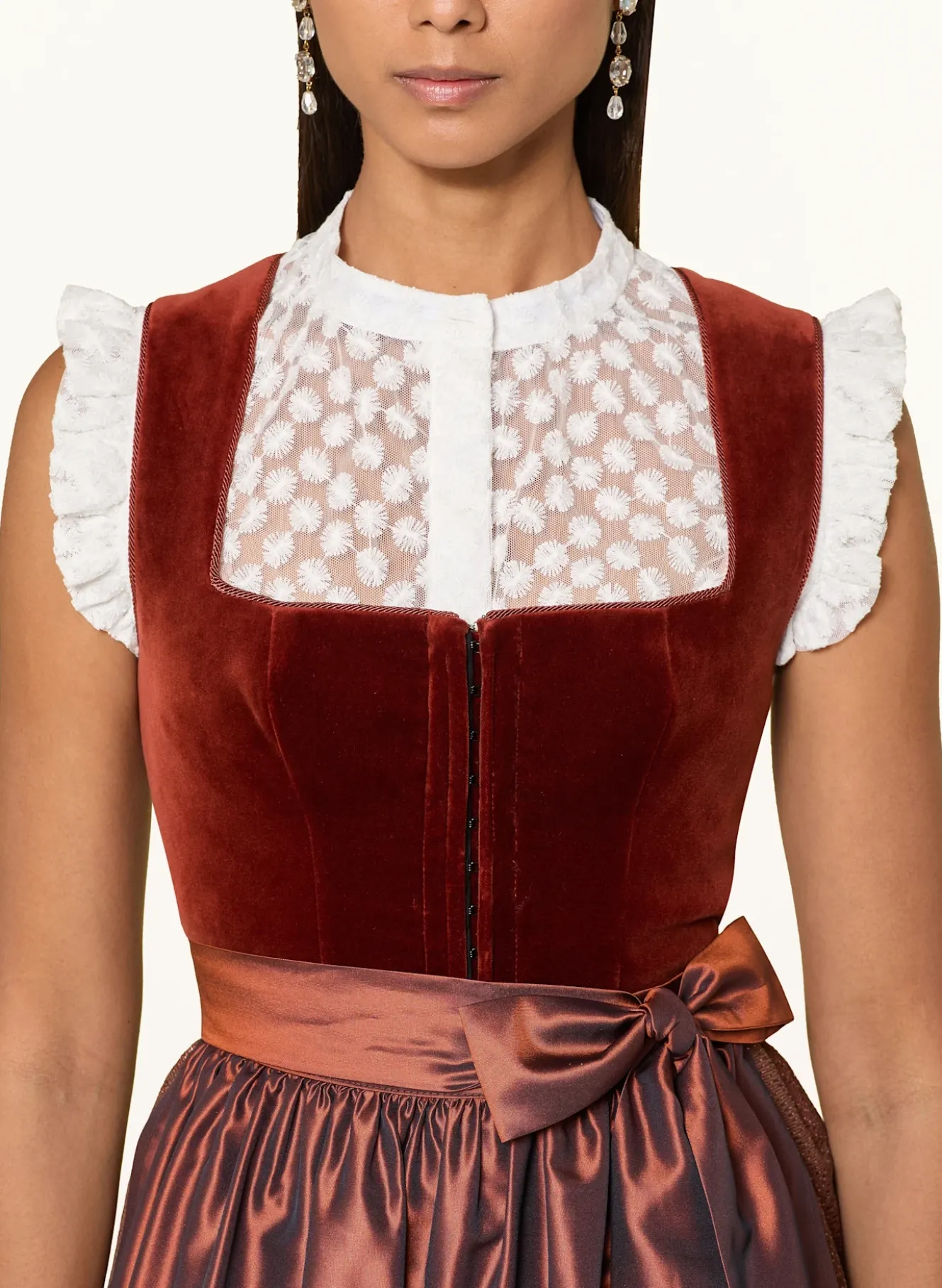 Dirndlbluse EMMA aus Spitze