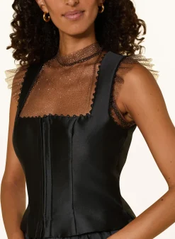 Dirndlbluse HEIKI mit Glitzergarn