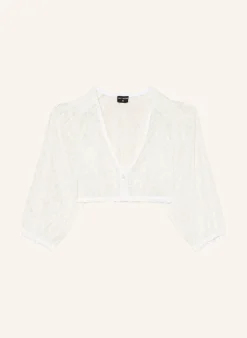 Dirndlbluse KEIRA aus Spitze mit 3/4-Arm