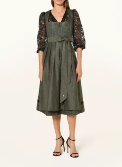 Dirndlbluse LOU aus Lochspitze und mit 3/4-Arm