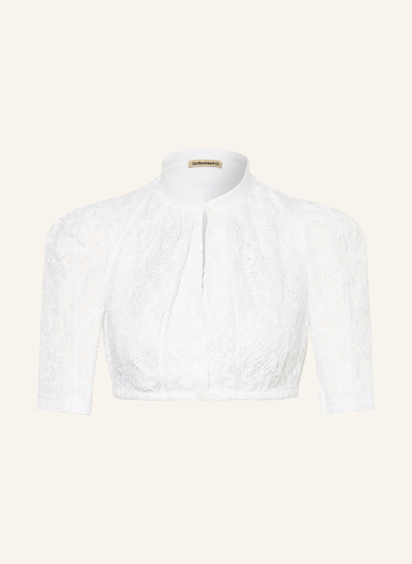 Dirndlbluse MAVA im Materialmix