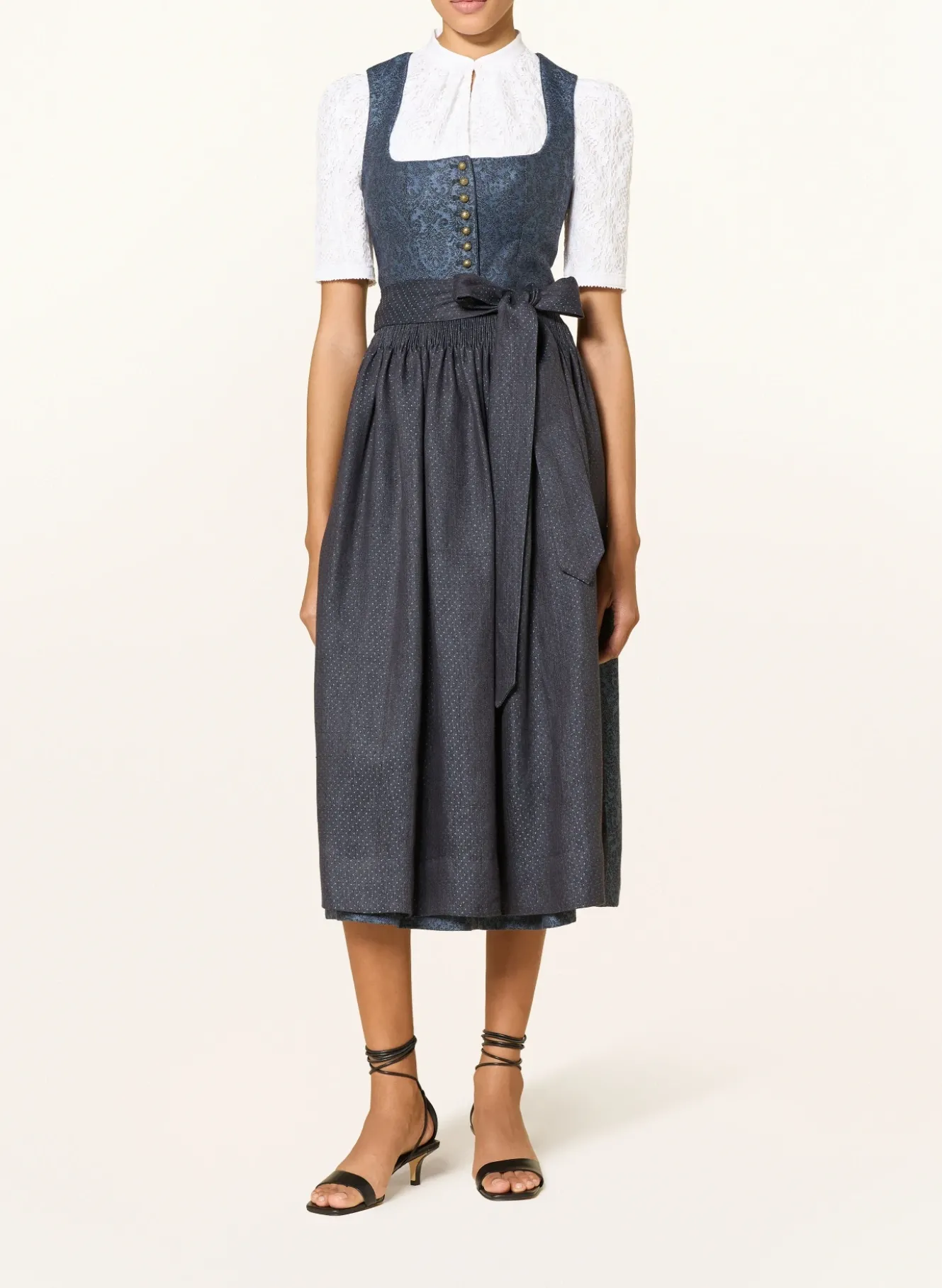 Dirndlbluse MAVA im Materialmix