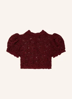 Dirndlbluse PINA aus Lochspitze