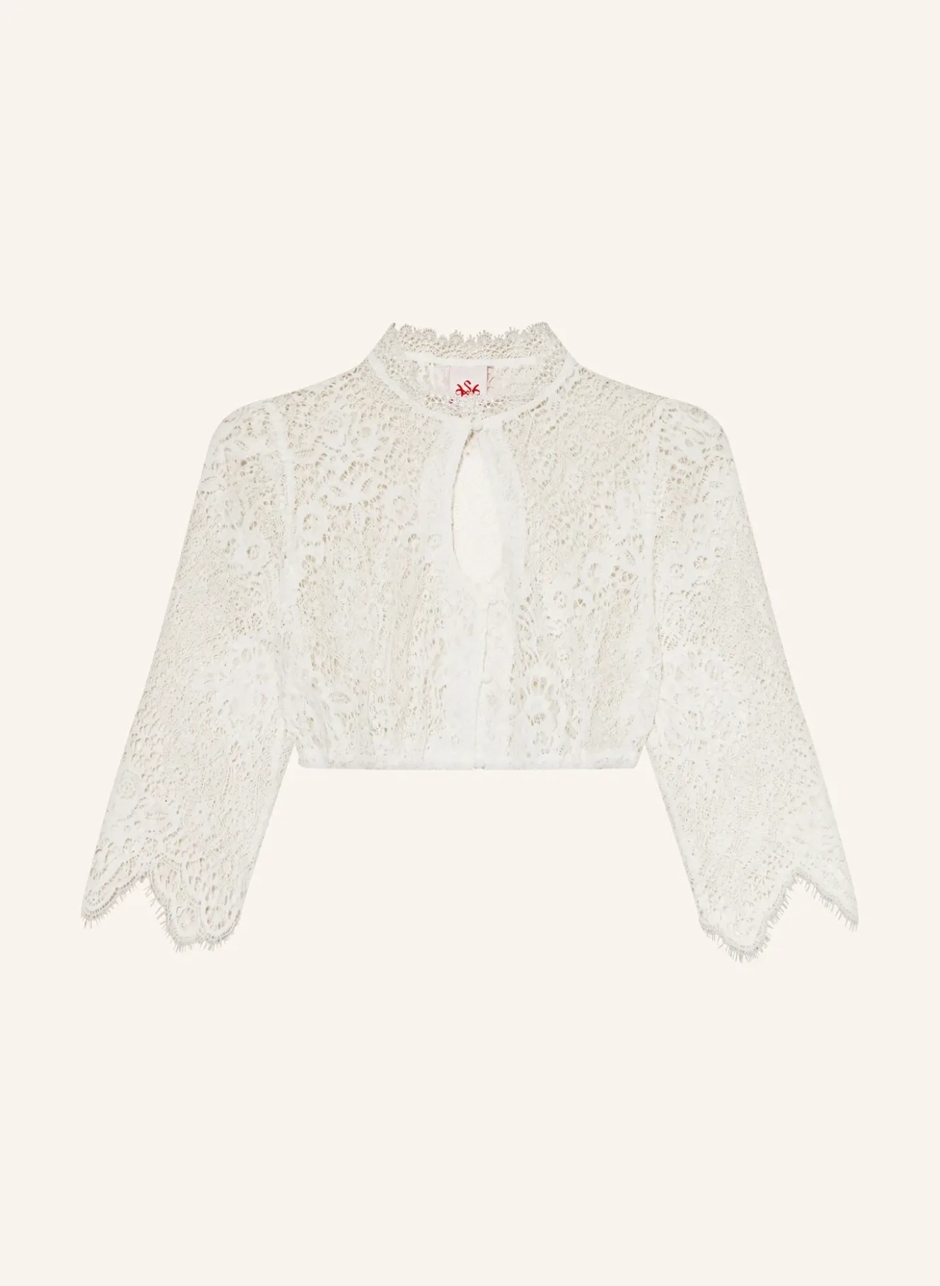 Dirndlbluse PLÄTZCHEN aus Spitze mit 3/4-Arm