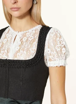 Dirndlbluse VICTORA im Materialmix