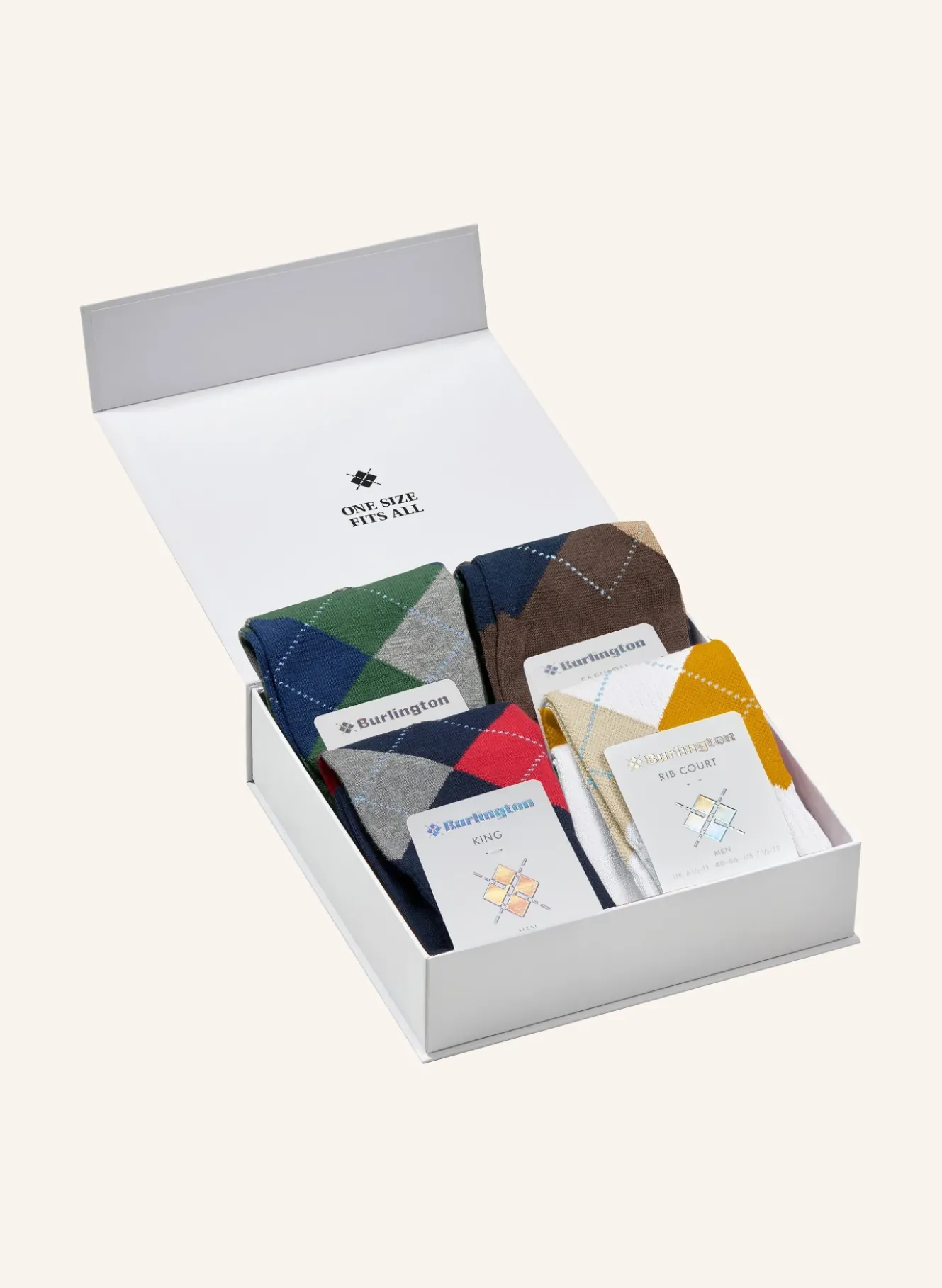 4er-Pack Socken BEN'S BURLIS mit Geschenkbox