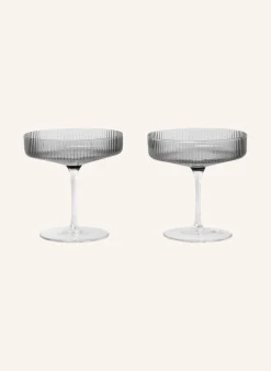 2er-Set Champagnergläser RIPPLE