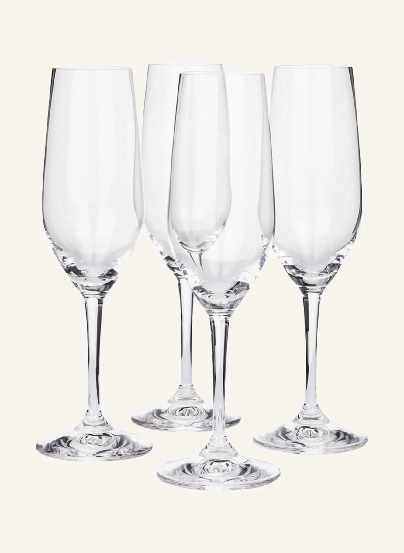 4er-Set Champagnergläser VIVANT CHAMPAGNE