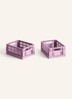 2er-Set Klappboxen COLOUR CRATE MINI