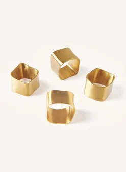 4er-Set Serviettenringe CUFF