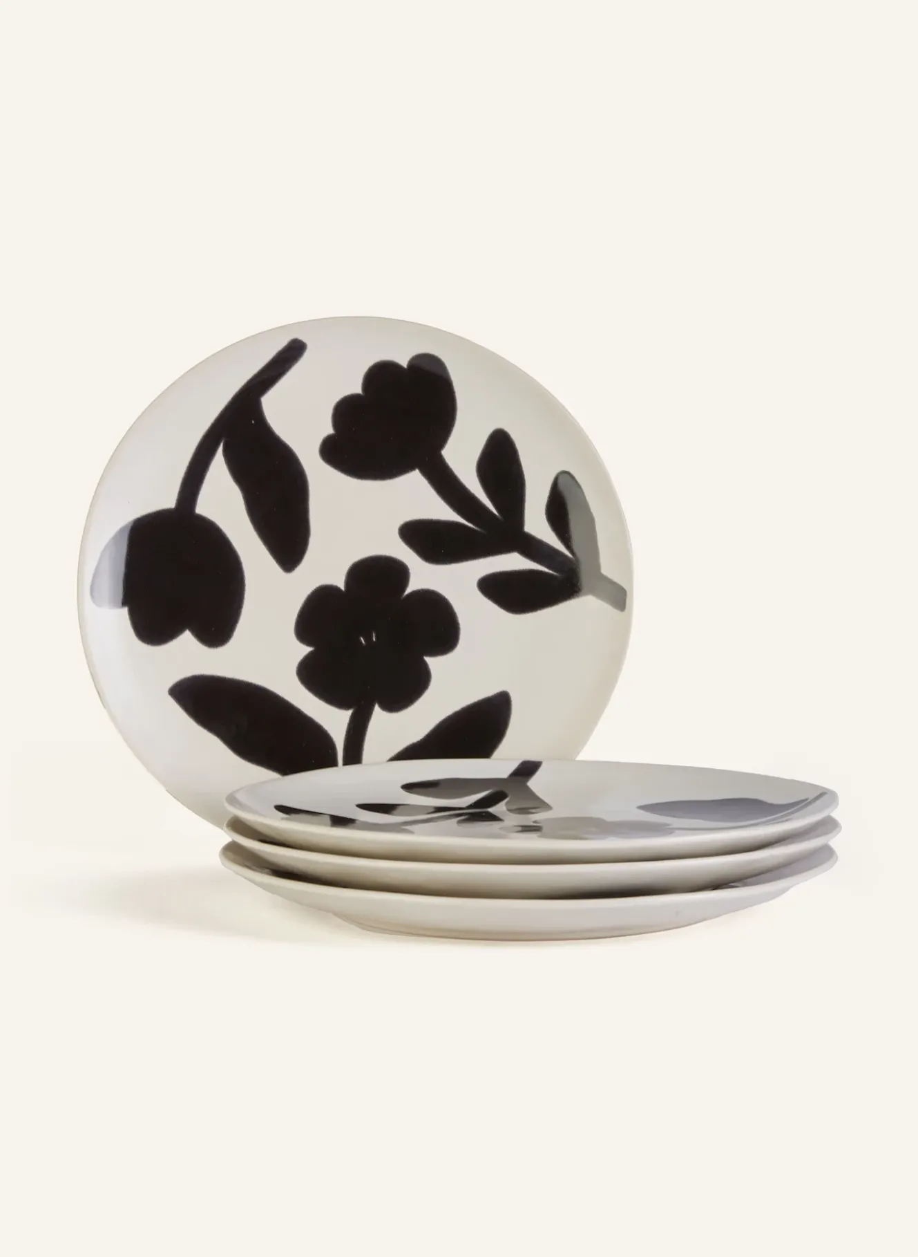 4er-Set Speiseteller FLORA