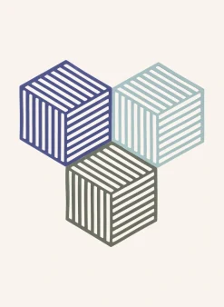 3er-Set Untersetzer HEXAGON