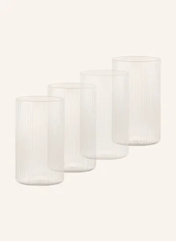 4er-Set Wassergläser RIPPLE