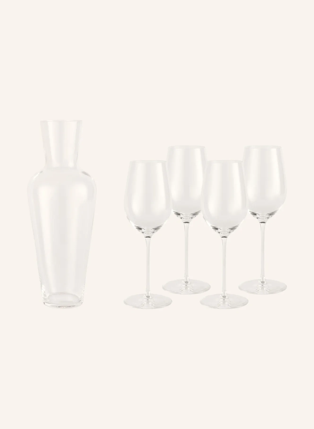 4er-Set Weingläser VERITAS RIESLING mit Dekanter