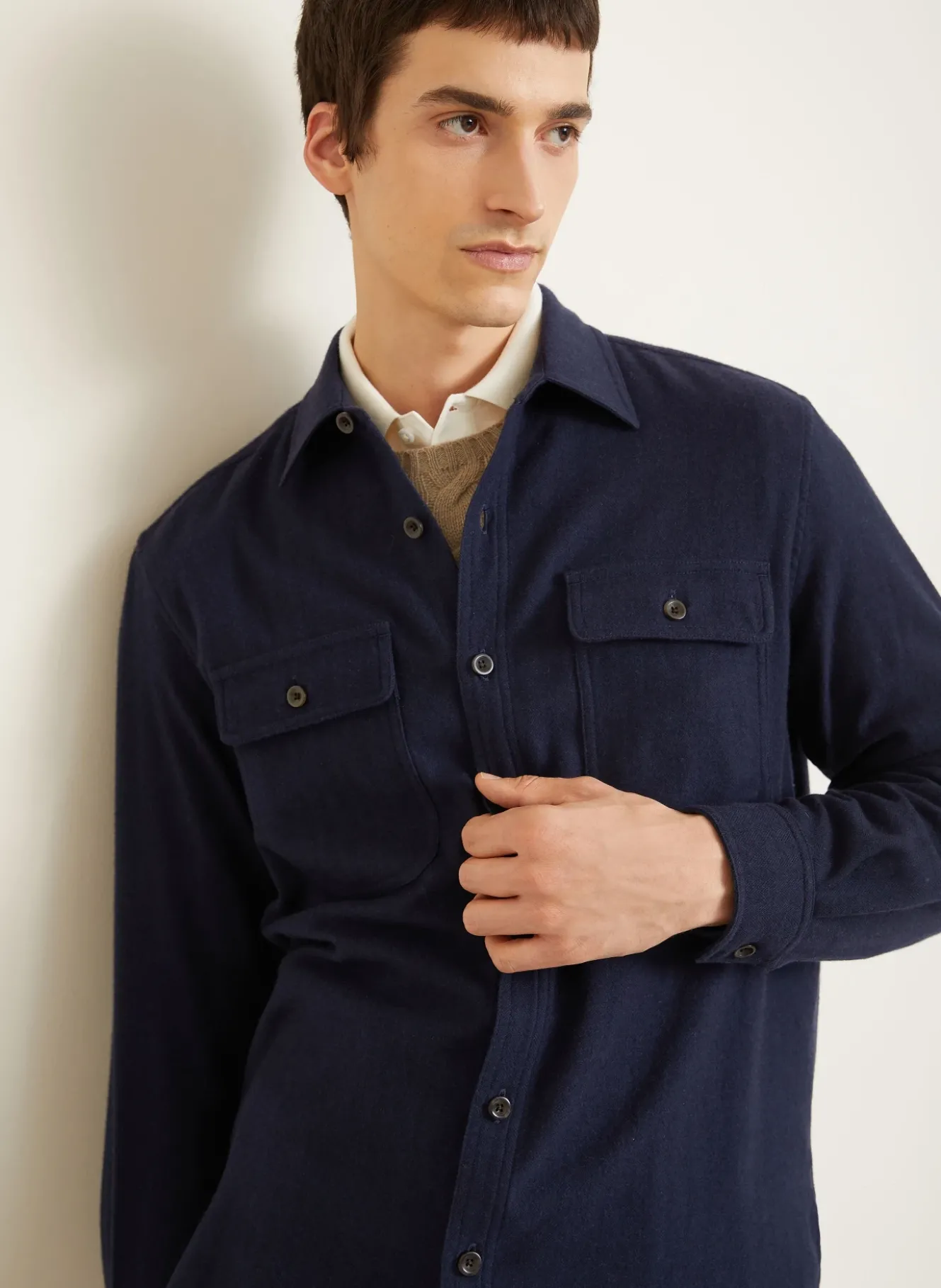 Flanellhemd Comfort Fit mit Cashmere