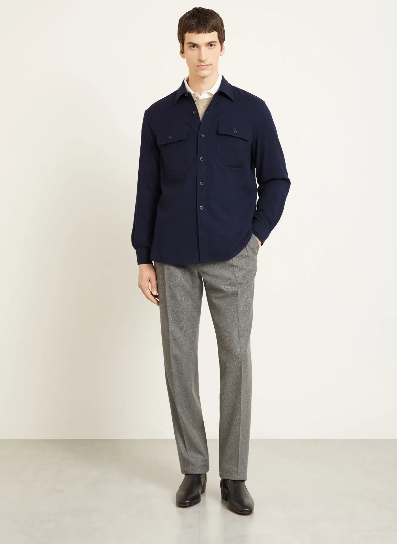 Flanellhemd Comfort Fit mit Cashmere