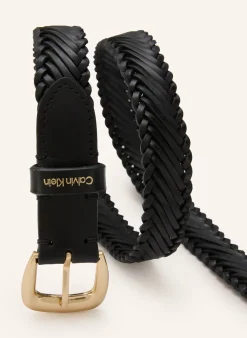 Flechtgürtel aus Leder