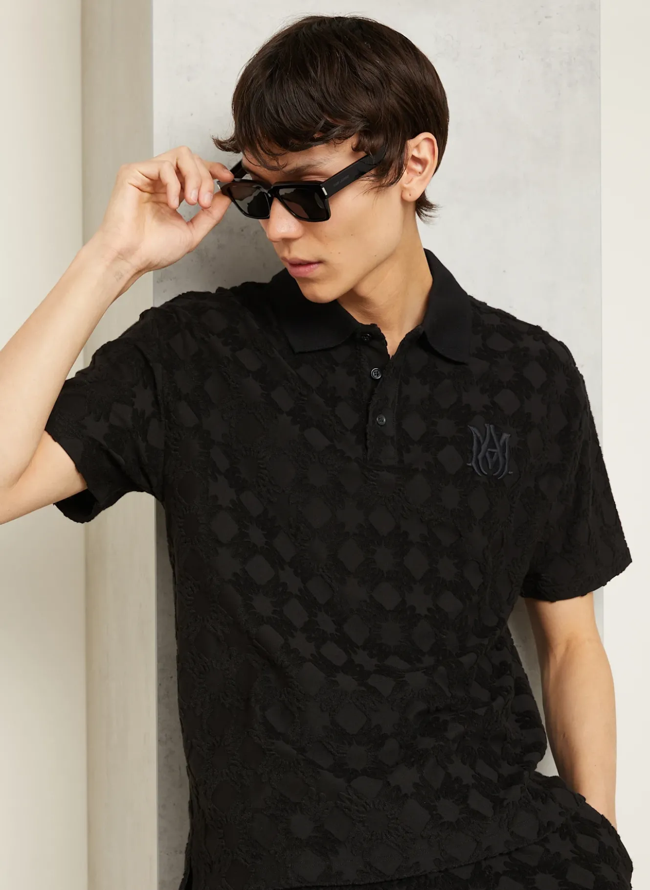 Frottee-Poloshirt
