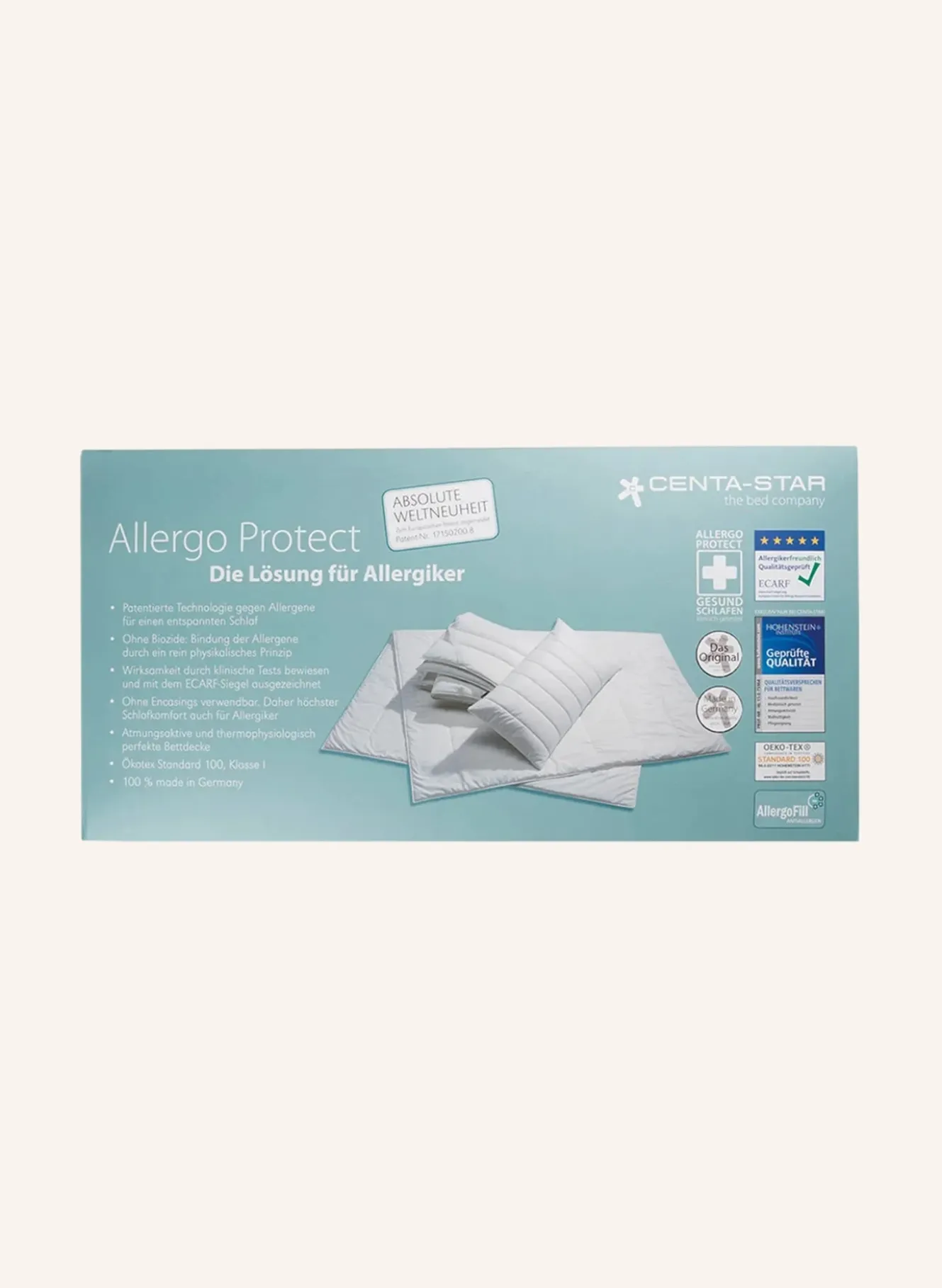 Ganzjahres-Bettdecke ALLERGO PROTECT