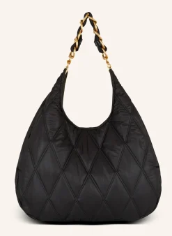 Große Hobo Bag 1945 aus gestepptem Nylon mit Diamond-Muster