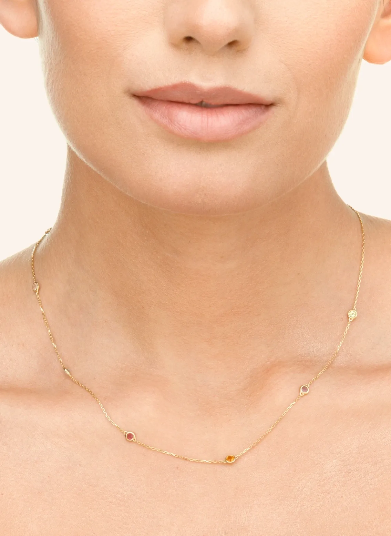 Halskette FINE GEMS aus 14 Karat Gelbgold