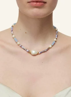 Halsketten SHORE NECKLACE BLUE by GLAMBOU
