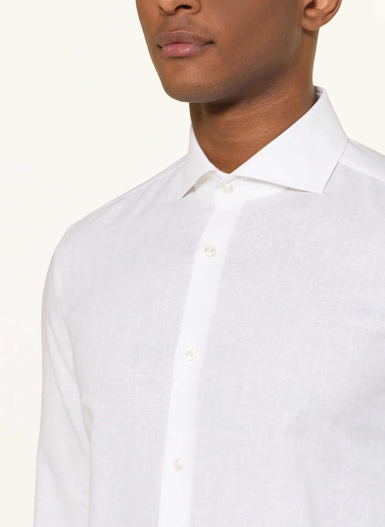 Hemd HANK Slim Fit mit Leinen