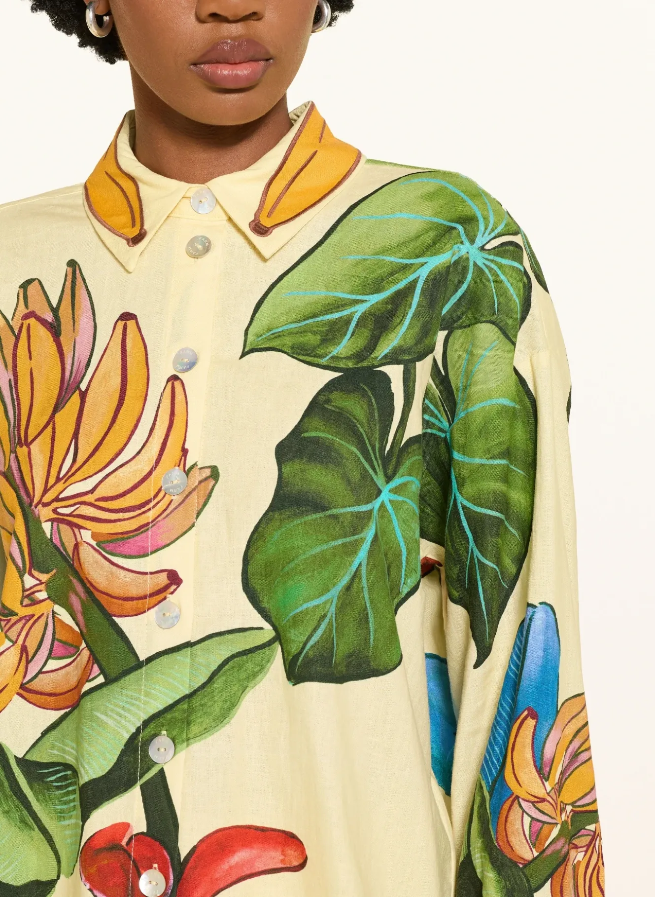 Hemdbluse BANANA GRAPES mit Leinen