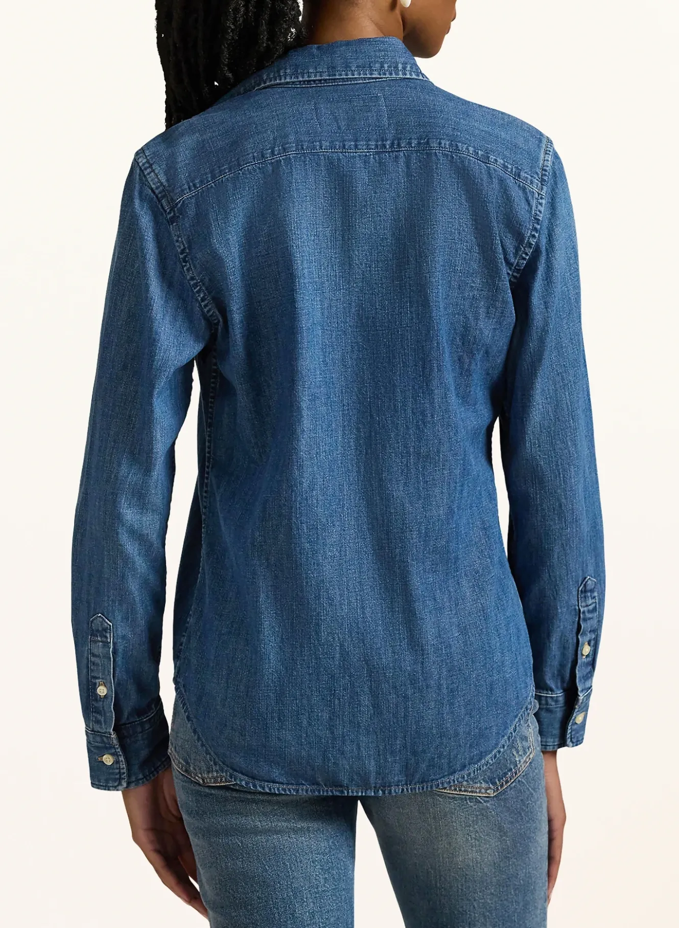 Hemdbluse in Jeansoptik