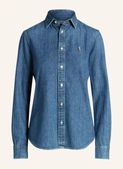 Hemdbluse in Jeansoptik