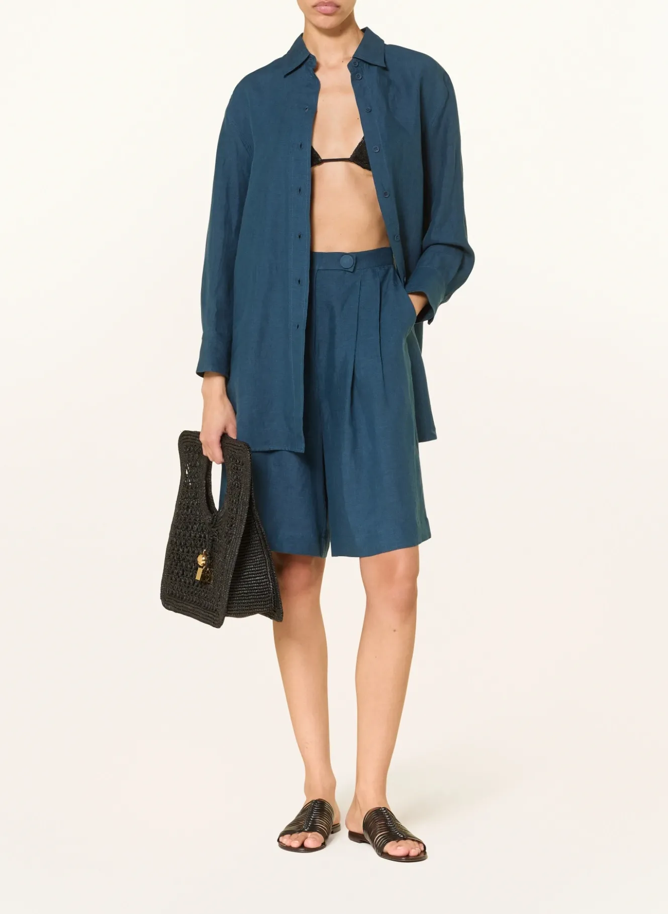 Hemdbluse MIGNONETTE aus Leinen
