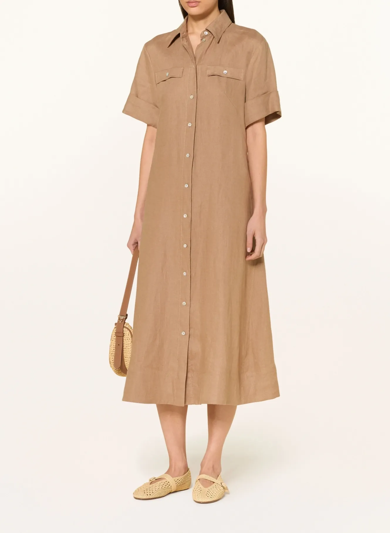 Hemdblusenkleid aus Leinen