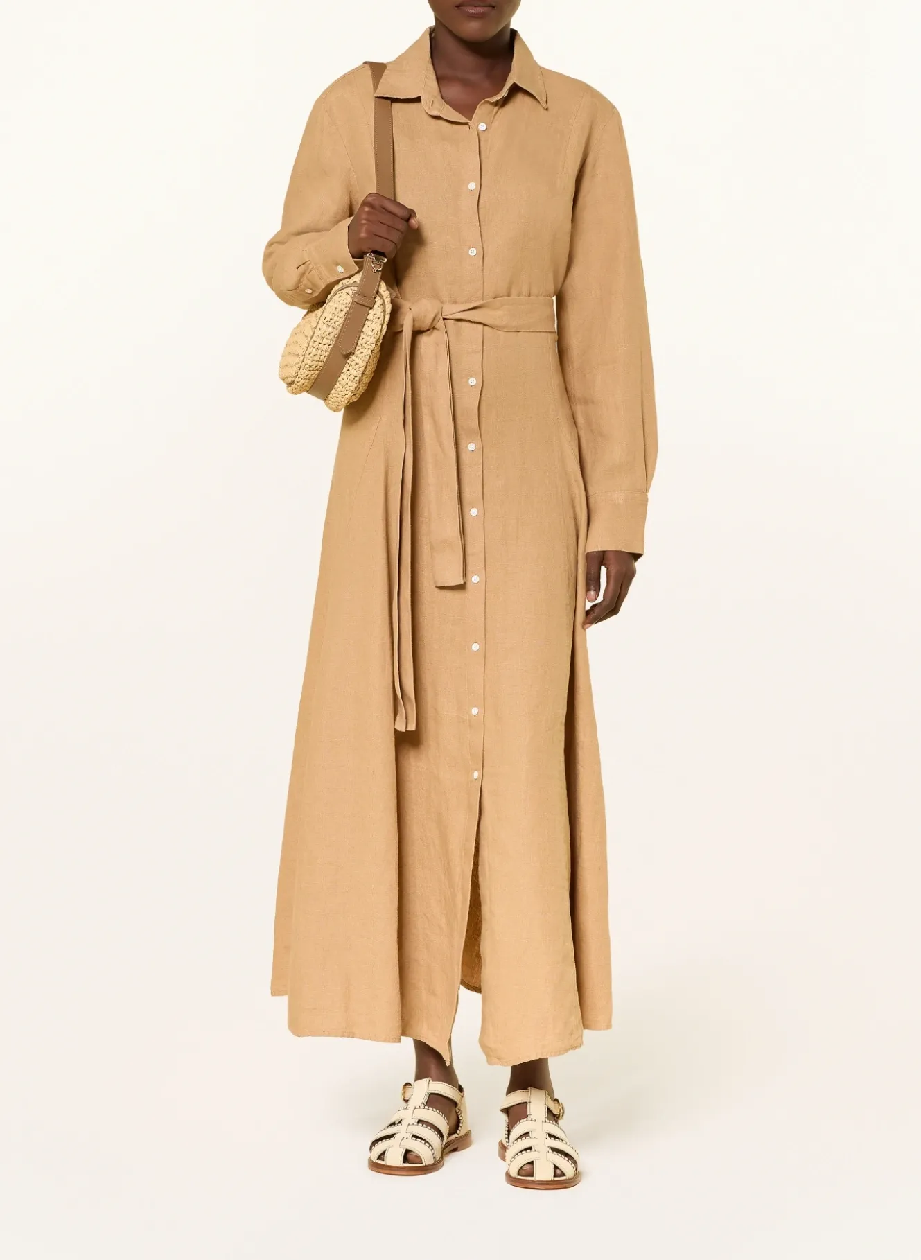 Hemdblusenkleid aus Leinen
