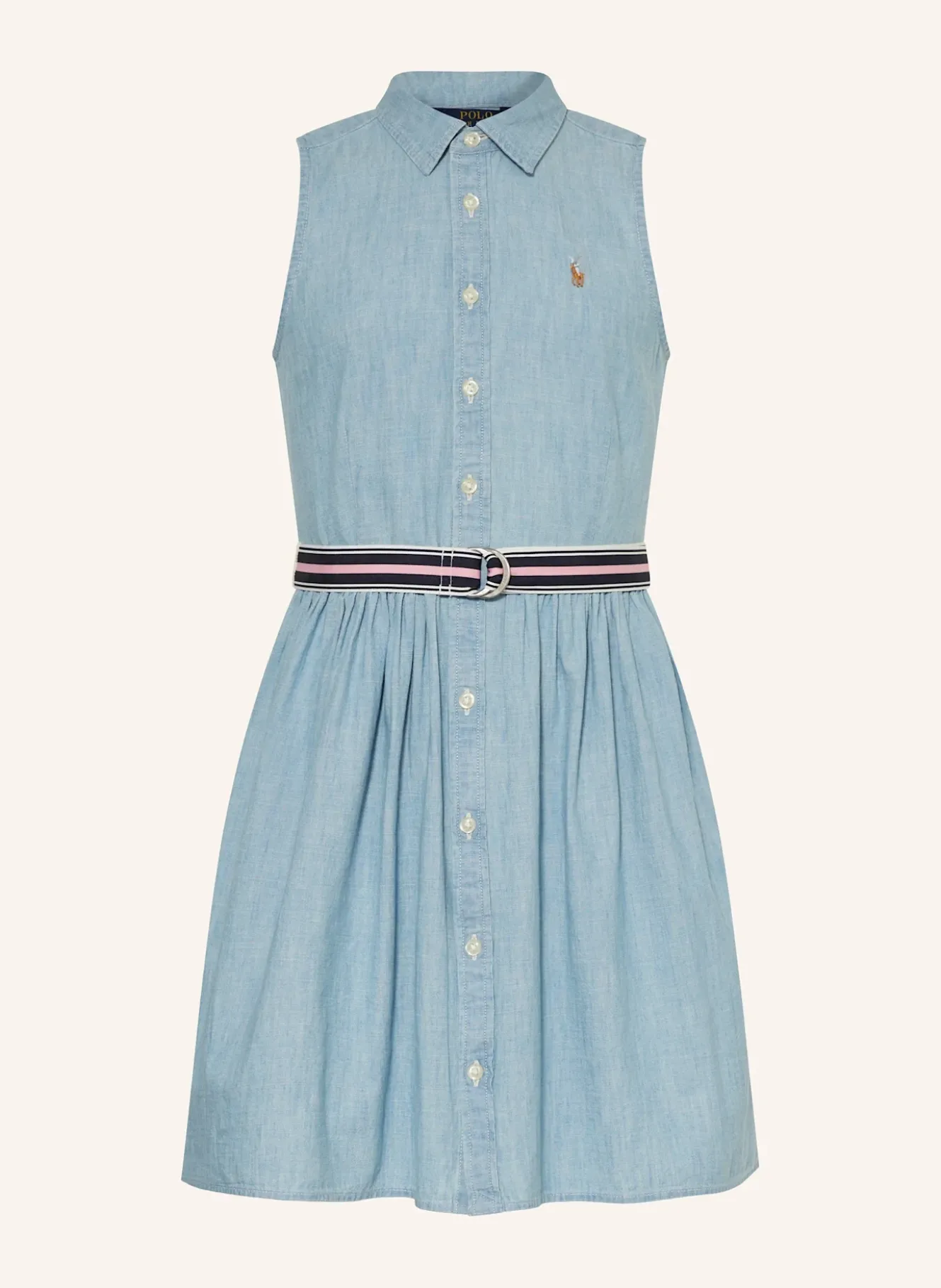 Hemdblusenkleid in Jeansoptik