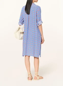 Hemdblusenkleid mit 3/4-Arm