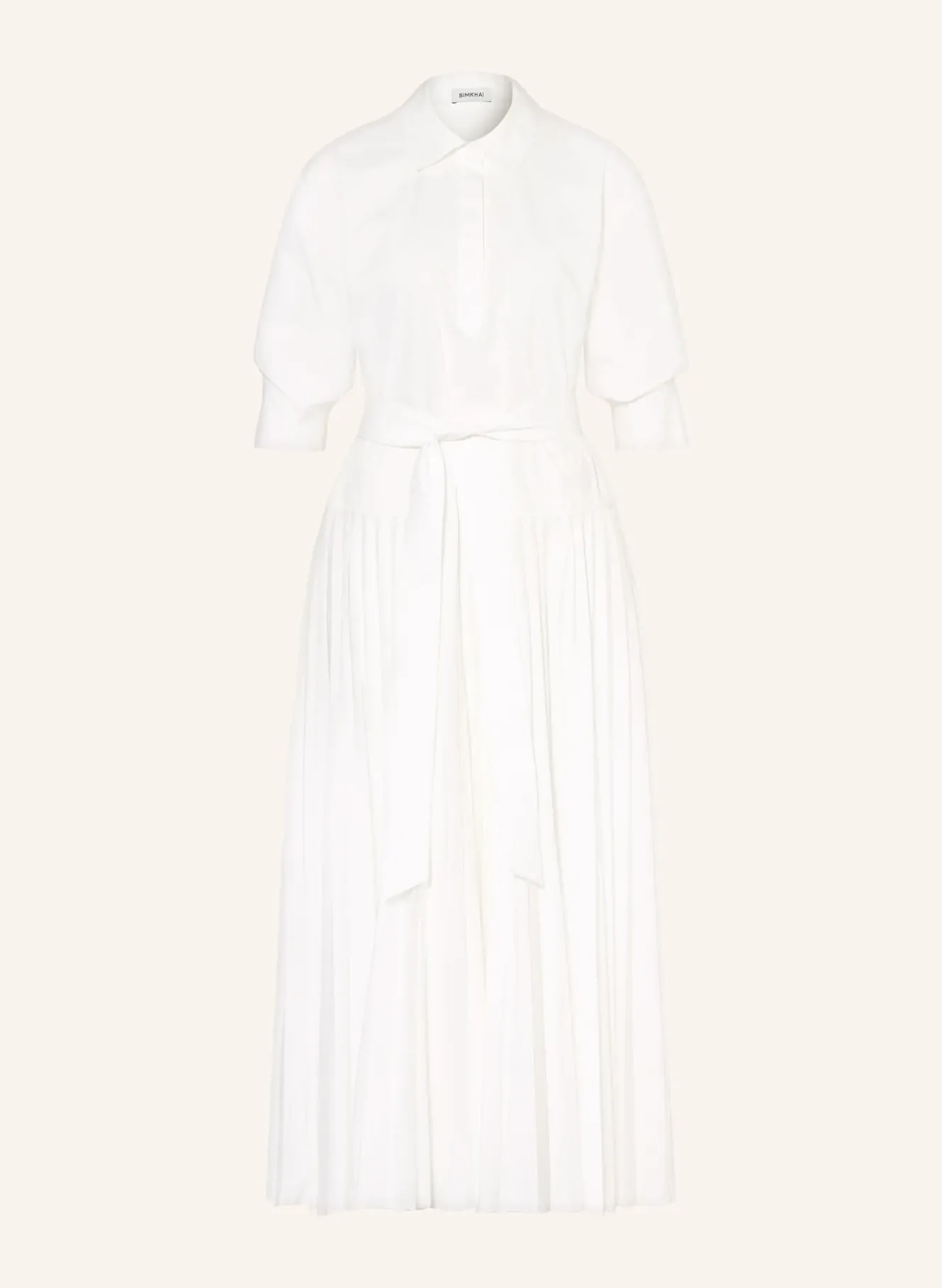 Hemdblusenkleid mit Plisses