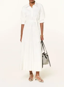 Hemdblusenkleid mit Plisses