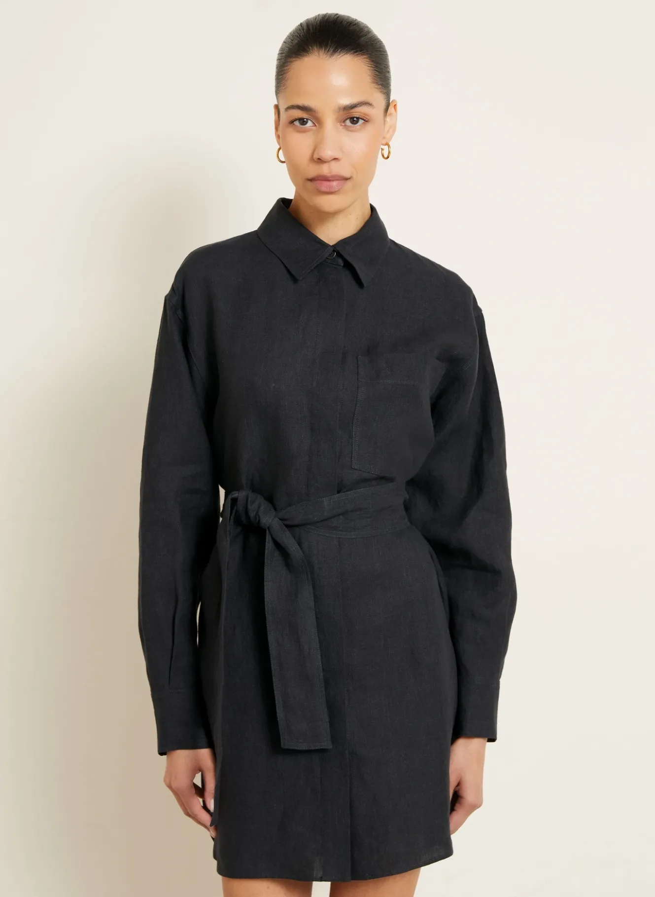 Hemdblusenkleid SAMOS aus Leinen