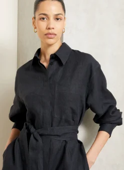 Hemdblusenkleid SAMOS aus Leinen