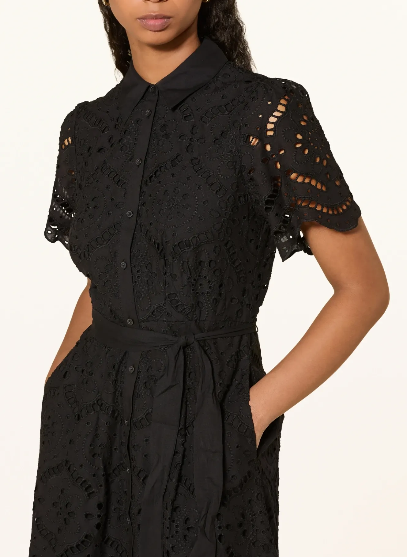 Hemdblusenkleid WILLA aus Lochspitze