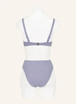 High-Waist-Bikini-Hose TINJIS mit Glitzergarn