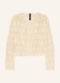 Häkeljacke mit Schmuckperlen